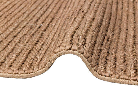 Eko Halı Flatweave Choti Brown Dekoratif Jüt Kilim