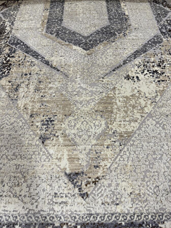 Hoom Rugs La Boutique Nobles 39882/957 Viskon & Akrilik 7 mm Hav Çerçeveli Salon Halısı