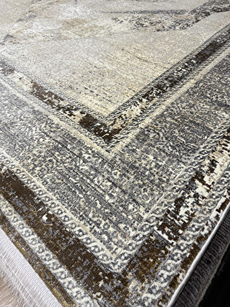 Hoom Rugs La Boutique Nobles 39882/957 Viskon & Akrilik 7 mm Hav Çerçeveli Salon Halısı