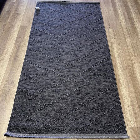 Luxess Halı Galata 1061 Antrasit Dekoratif  Yıkanabilir Kilim