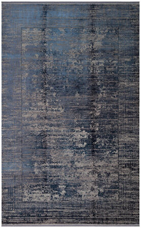 Hoom Rugs Franko Dyed FSD 02 Navy Viskon & Akrilik Yüksek Dokulu Modern Salon Halısı