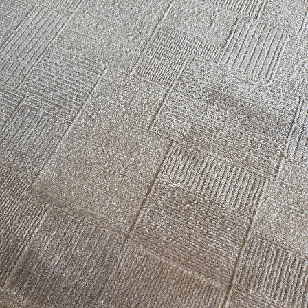 Hoom Rugs İpek 1134 Vizon Yün Tuşeli Akrilik Pamuk Taban Halı