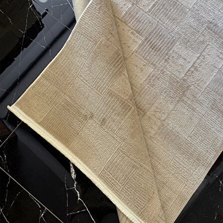 Hoom Rugs İpek 1134 Vizon Yün Tuşeli Akrilik Pamuk Taban Halı