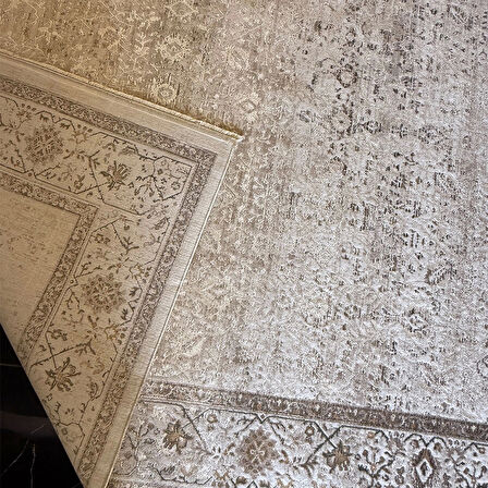 Hoom Rugs Woolly 4127 Krem Modern Salon Halısı