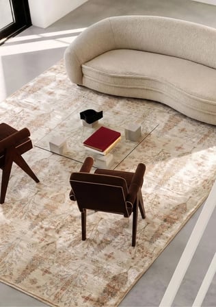 Apex Halı Pantheon 5051 Bej Viskon Makine Halısı