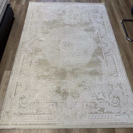 Tuğra Halı Novella NV03 Krem Bej Klasik Salon Halısı