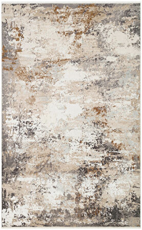 Hoom Rugs Franko FS 33 Cream Gold Viskon & Akrilik Yüksek Dokulu Modern Salon Halısı