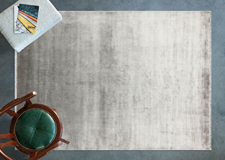 Hoom Rugs York 202 Y.Gri Tek Renk Desensiz Modern Salon Halısı