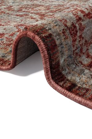 Hoom Rugs Otantik 2603 Kırmızı Vintage Desenli Salon Halısı