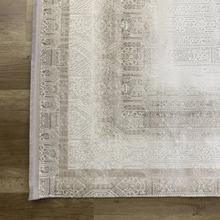 Hoom Rugs Sembol 2904 Bej Akrilik Dayanıklı Makine Halısı