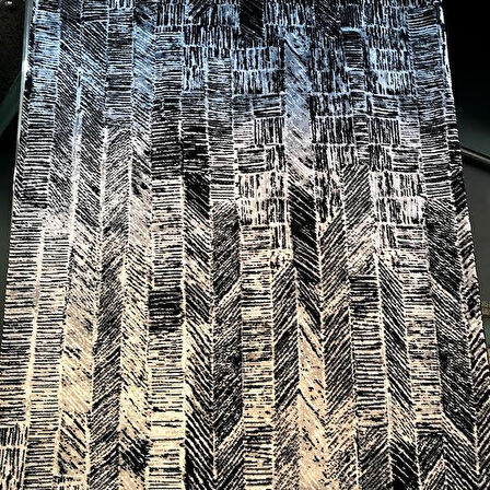 Hoom Rugs Hexige 662 Black Yün & Viskon El Emeği Özel Tezgah Halısı