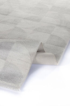 Apex Truva 6621 Gri Akrilik Modern Makine Halısı