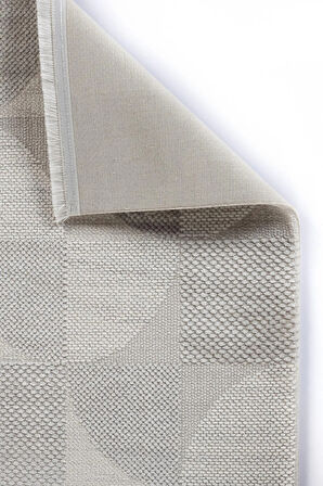 Apex Truva 6621 Gri Akrilik Modern Makine Halısı