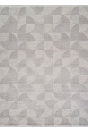 Apex Truva 6621 Gri Akrilik Modern Makine Halısı