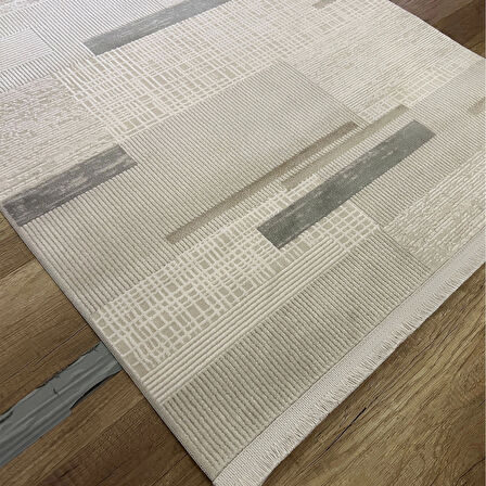 Hoom Rugs Aria 1106 Vizon Pamuk Tabanlı Modern Halı