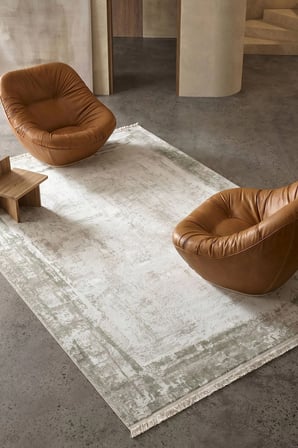 Hoom Rugs Bahar 3012 Yeşil Bordürlü Akrilik Halı