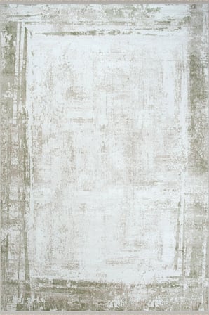Hoom Rugs Bahar 3012 Yeşil Bordürlü Akrilik Halı