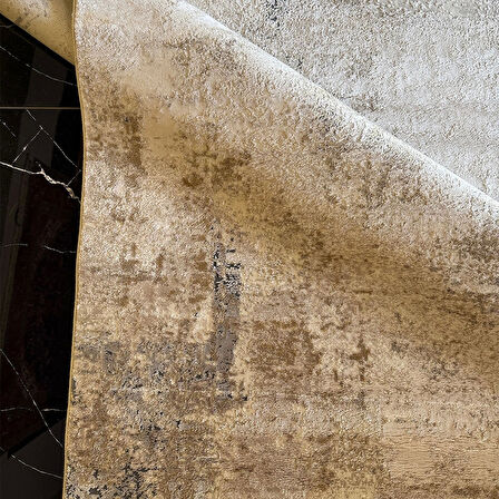 Hoom Rugs Olympıa PLZ 212 Krem Bej Bambu Modern Salon Halısı