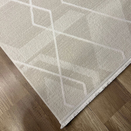 Hoom Rugs Aria 1127 Krem Pamuk Tabanlı Modern Halı