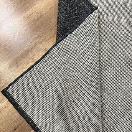 Hoom Rugs Kilim Krem Kaymaz Tabanlı Yıkanabilir Düz Renk Kilim