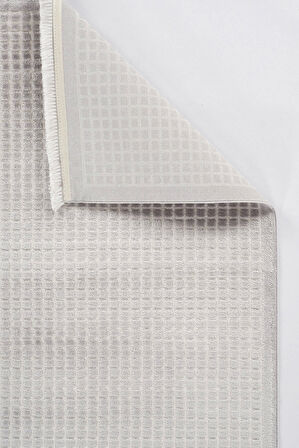 Apex Safran 8122 Gri Modern Makine Halısı