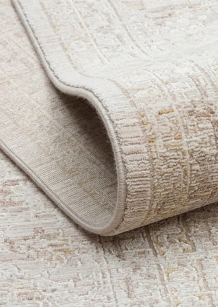 Eko Halı Mahal Mood 02 Beige Cream Polyester Akrilik Klasik Desenli Premium Salon Halısı