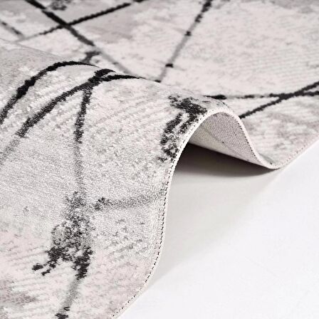 İpek Mekik Halı Filiya 11353 Krem Modern Salon Halısı