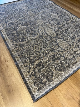 Luxess Halı Alpaca 1190 Antrasit Eskitme Desenli Makine Halısı
