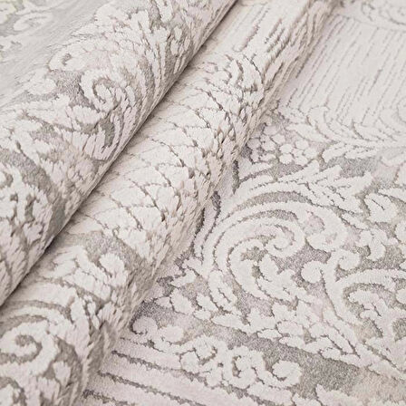 İpek Mekik Halı Blossom 13641 Gri Salon Halısı