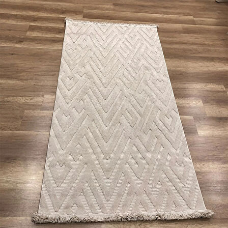 Hoom Rugs Mind 1118 Bej Modern İskandinav Kaymaz Taban Halı