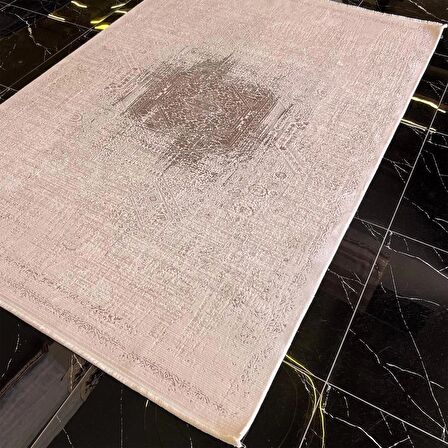 Sanat Halı Mira 3573 Krem Kahve Modern Salon Halısı