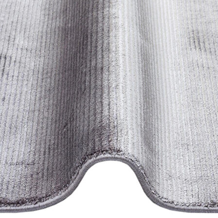 Hoom Rugs Como NAP 01 Antrasit Viskon & Floş Sık Dokuma Modern Salon Halısı