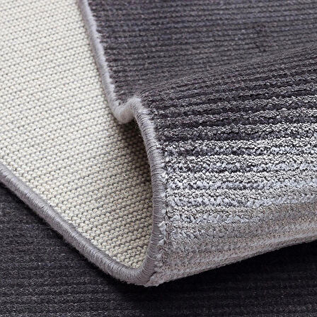 Hoom Rugs Como NAP 01 Antrasit Viskon & Floş Sık Dokuma Modern Salon Halısı
