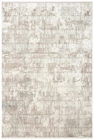 Hoom Rugs Franko FS 36 Cream Beige Viskon & Akrilik Yüksek Dokulu Modern Salon Halısı