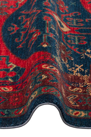 Hoom Rugs Cadis KDM 02 Red Multy Vintage El Emeği Yüksek Kara Tezgah Halısı