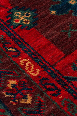 Hoom Rugs Cadis KDM 02 Red Multy Vintage El Emeği Yüksek Kara Tezgah Halısı