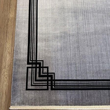 Hoom Rugs Ruby 3061 Koyu Gri  Akrilik & Viskon  Modern Salon Halısı