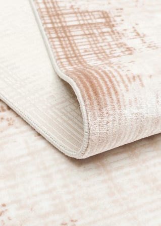 Eko Halı Pera 01 Beige Akrilik Yıkanabilir Kaymaz Tabanlı Modern Halı