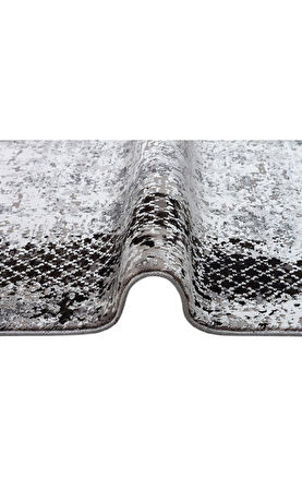Eko Halı Fresco FS 26 Gri Siyah XW Modern Salon Halısı
