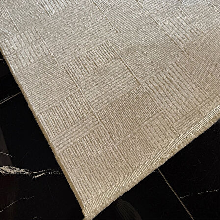 Hoom Rugs İpek 1134 Krem Yün Tuşeli Akrilik Pamuk Taban Halı