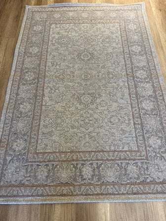 Luxess Halı Alpaca 1191 Bej Eskitme Desenli Makine Halısı