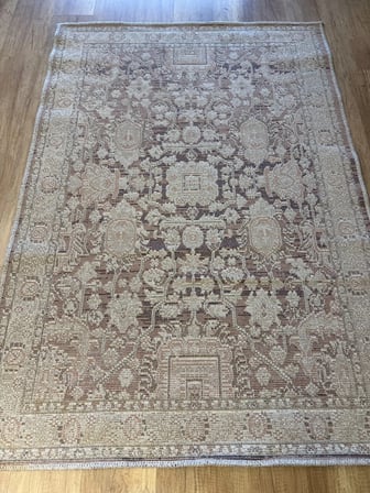 Luxess Halı Alpaca 1192 Taba Eskitme Desenli Makine Halısı