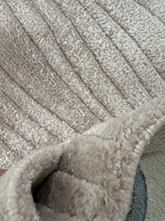 Hoom Rugs Sina Sante Soft Pink %100 Doğal Yün & Viskon El Dokuma Modern Halı