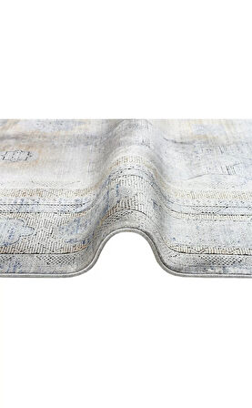 Hoom Rugs Bomonti MHL 04 Antrasit Gold Viskon & Akrilik Modern Salon Halısı