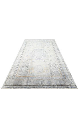 Hoom Rugs Bomonti MHL 04 Antrasit Gold Viskon & Akrilik Modern Salon Halısı