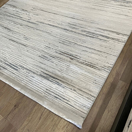 İpek La Vida 8405 A Gri Mavi Modern Salon Halısı