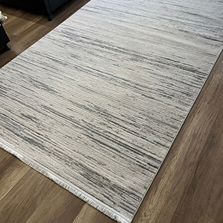 İpek La Vida 8405 A Gri Mavi Modern Salon Halısı