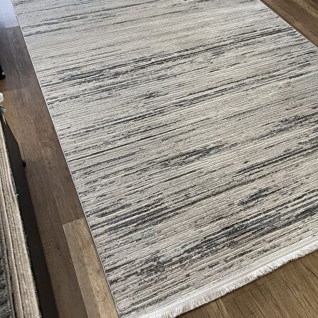 İpek La Vida 8405 A Gri Mavi Modern Salon Halısı