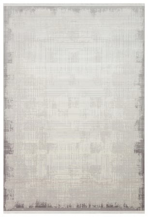 Eko Halı Pera 01 Grey Akrilik Yıkanabilir Kaymaz Tabanlı Modern Halı
