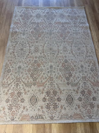 Luxess Halı Alpaca 1193 Bej Eskitme Desenli Makine Halısı
